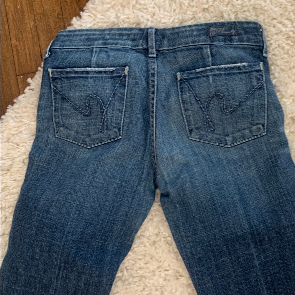 Citizens Of Humanity Dark Blue Boot Cut Jeans - Picture 4 of 5